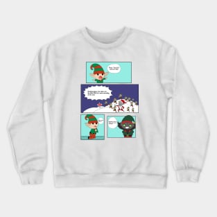 Fun Christmas Comic Crewneck Sweatshirt